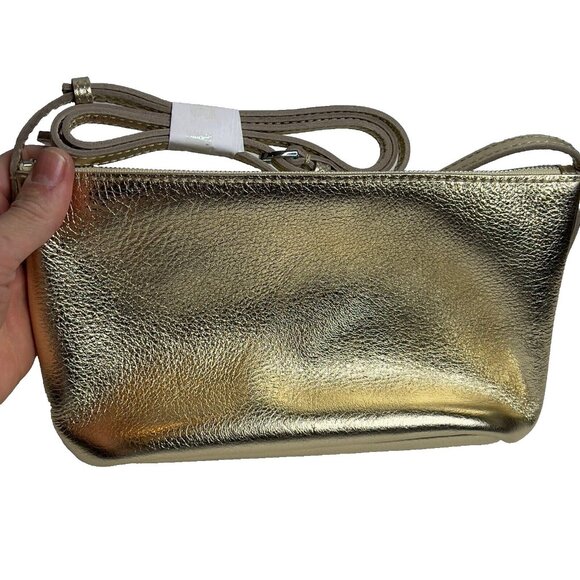 Madewell $98 Mini Crossbody Bag in Soft Grain Gold NR395 - Picture 3 of 8